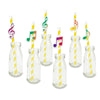Paper Drinking Music Note Straws