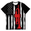 Trumpet American Flag T-Shirt