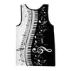 Piano Music 3D Printed Tank Top