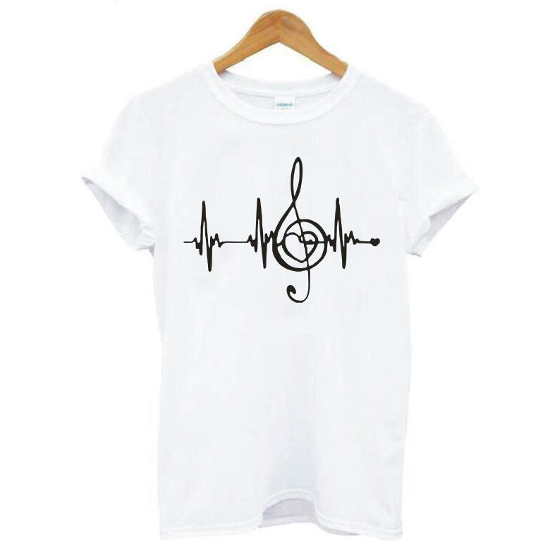 Heartbeat Music Printed T-shirt