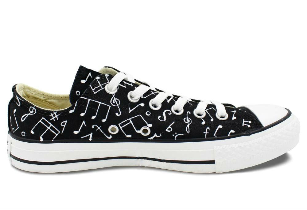 Music Note Canvas Sneakers
