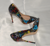 Artistic Graffiti Stiletto High Heels