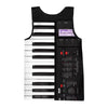 Piano Music 3D Printed Tank Top