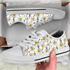 Music & Flower Print Canvas Shoes