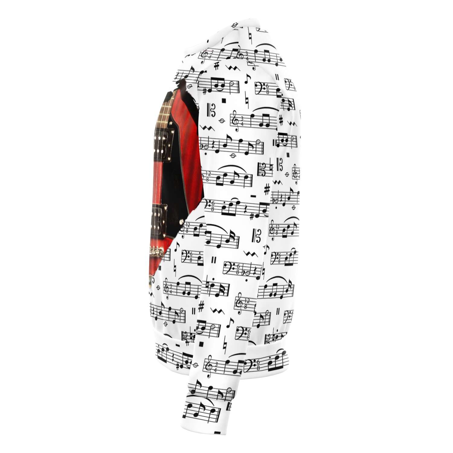 Red Guitar Inside Sweatshirt