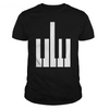 Piano Keys Funny T-shirt - XS - { shop_name }} - Review