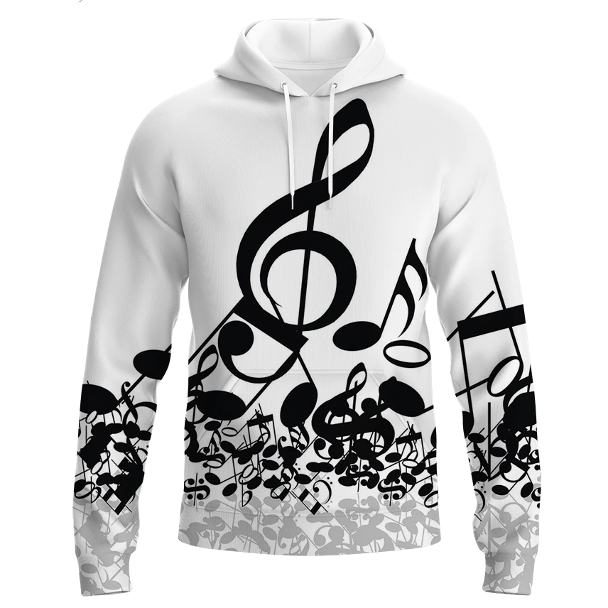 Musical 3D Design Hoodie