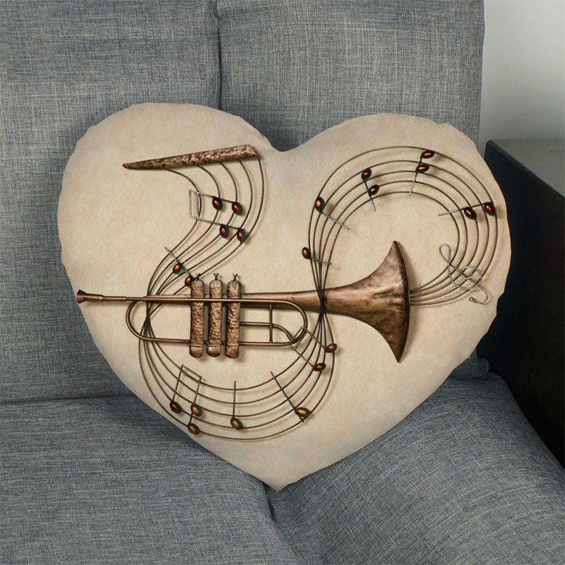 Music Art Heart-Shape Pillowcases