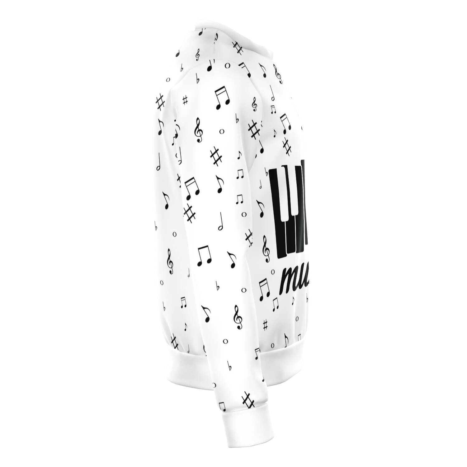 Piano Music Notes White Sweatshirt