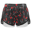 Vinyl Red Sports Shorts