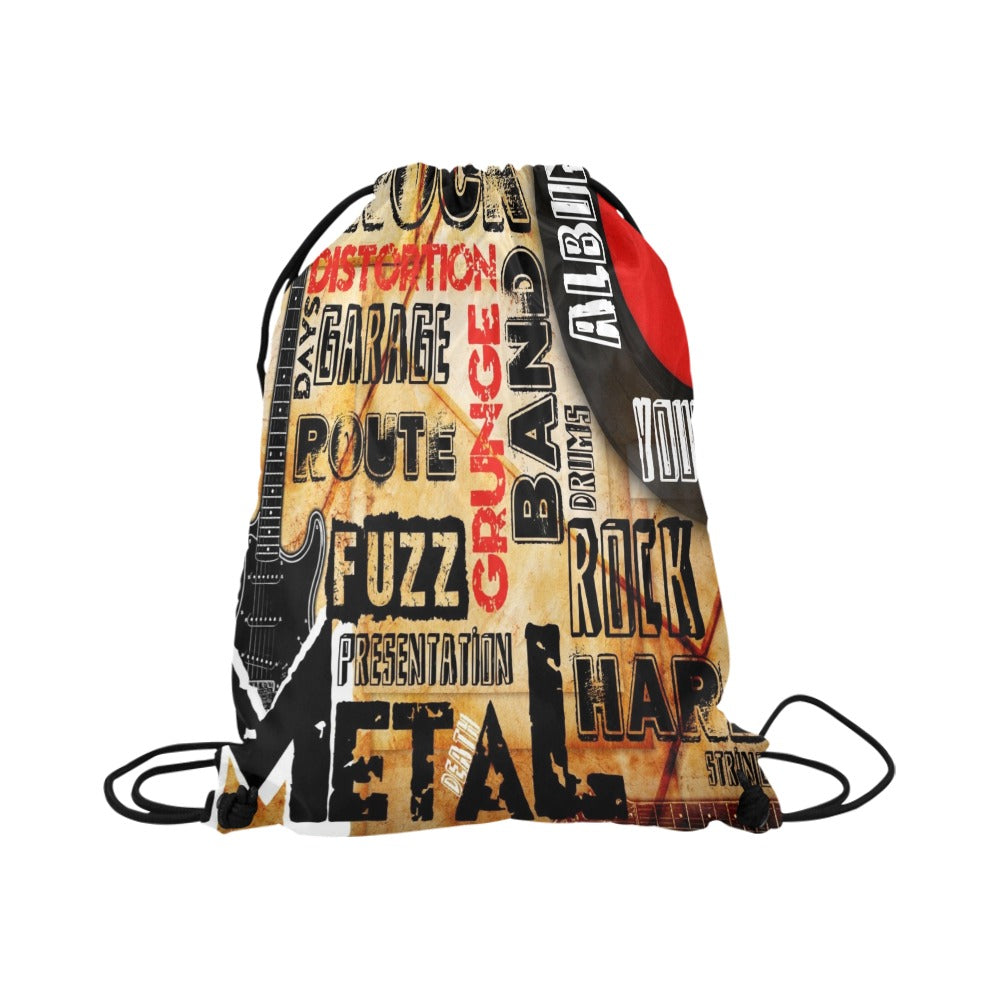 Rock Music Drawstring Bags