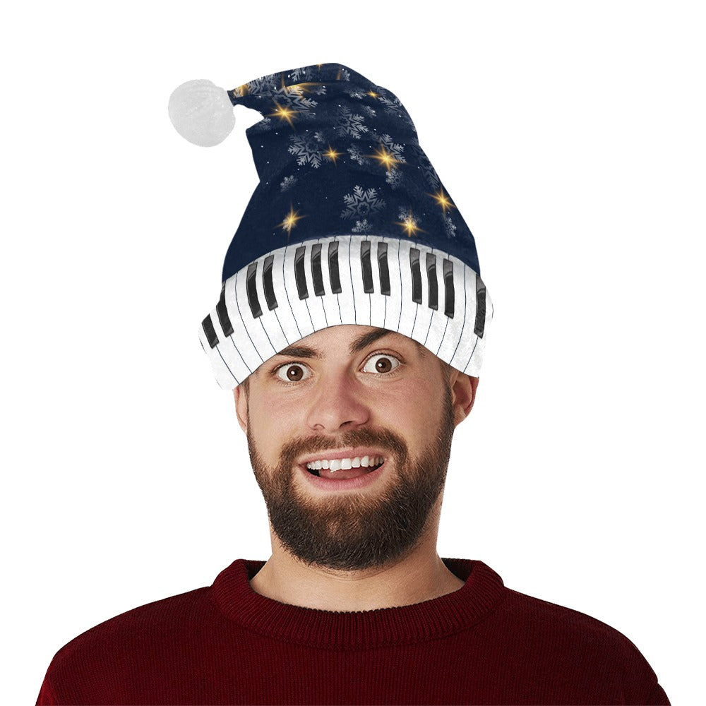 Piano Keys Christmas Santa Hat