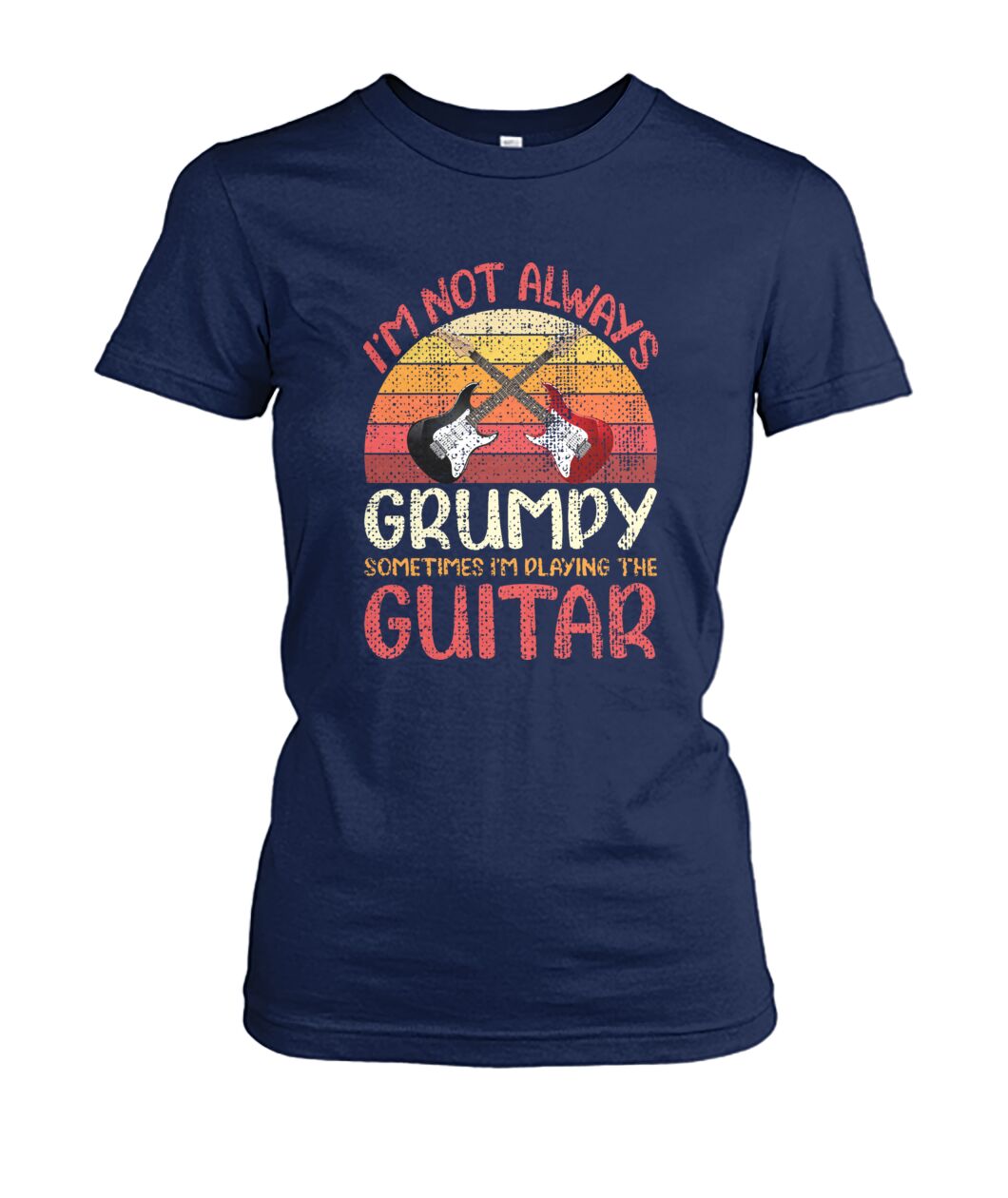 I'm Always Playing Guitar Crew Tee