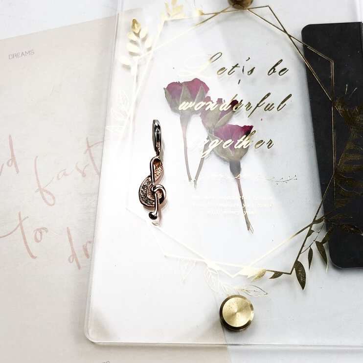 Music Notes Treble Clef Charm Necklace