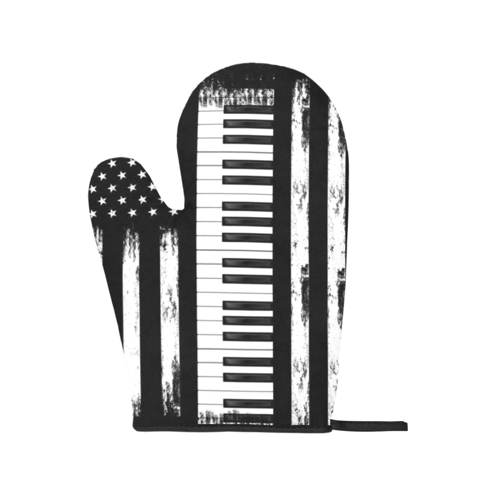 Piano Keys American Flag Oven Mitt