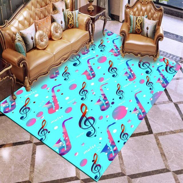 Colorful Music Area Rug - Artistic Pod