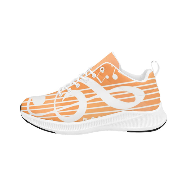 Orange Treble Clef Women's Alpha Running Shoes - Artistic Pod