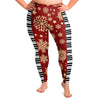 Piano Red Christmas Plus Size Leggings