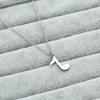 Music Notes Silver-Color Necklace