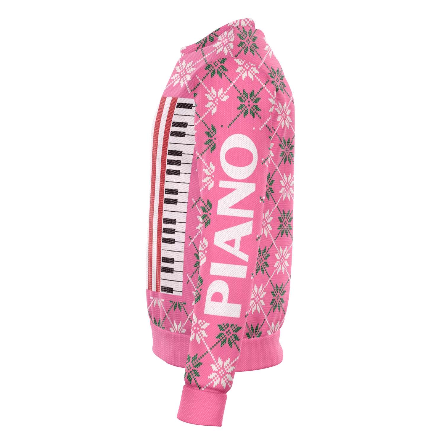 Piano Christmas Pink Sweatshirt