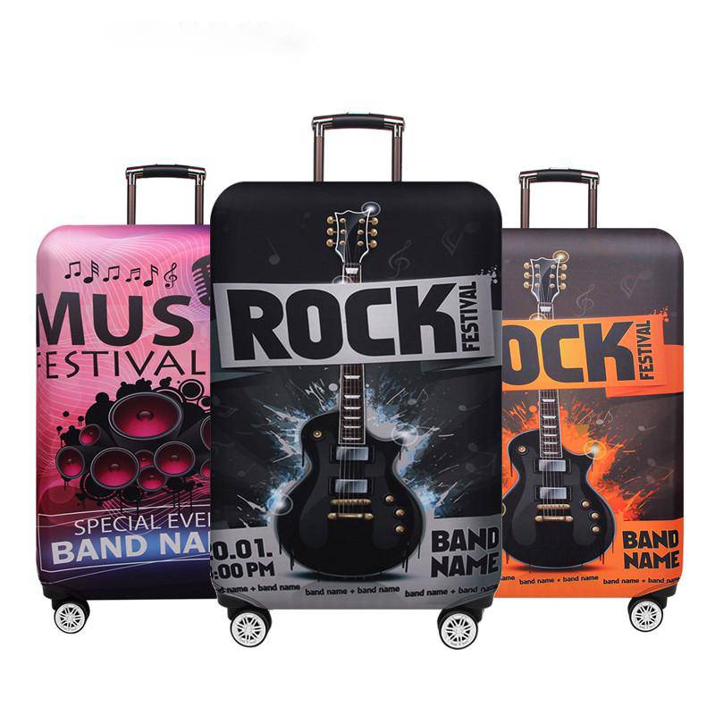 ROCK Music Guitar Print Luggage Cover