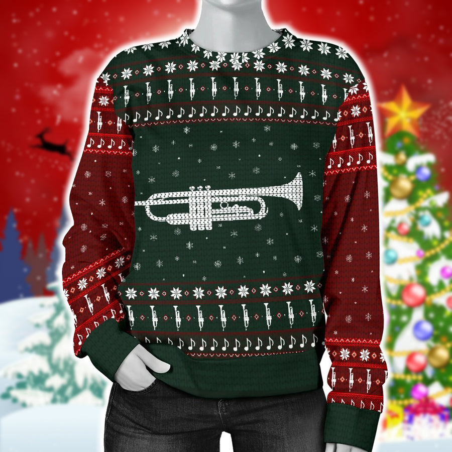 Trumpet Snowflake Women's Sweater