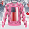 Drummer Christmas Pink Sweatshirt