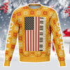 Piano Christmas Yellow Sweatshirt
