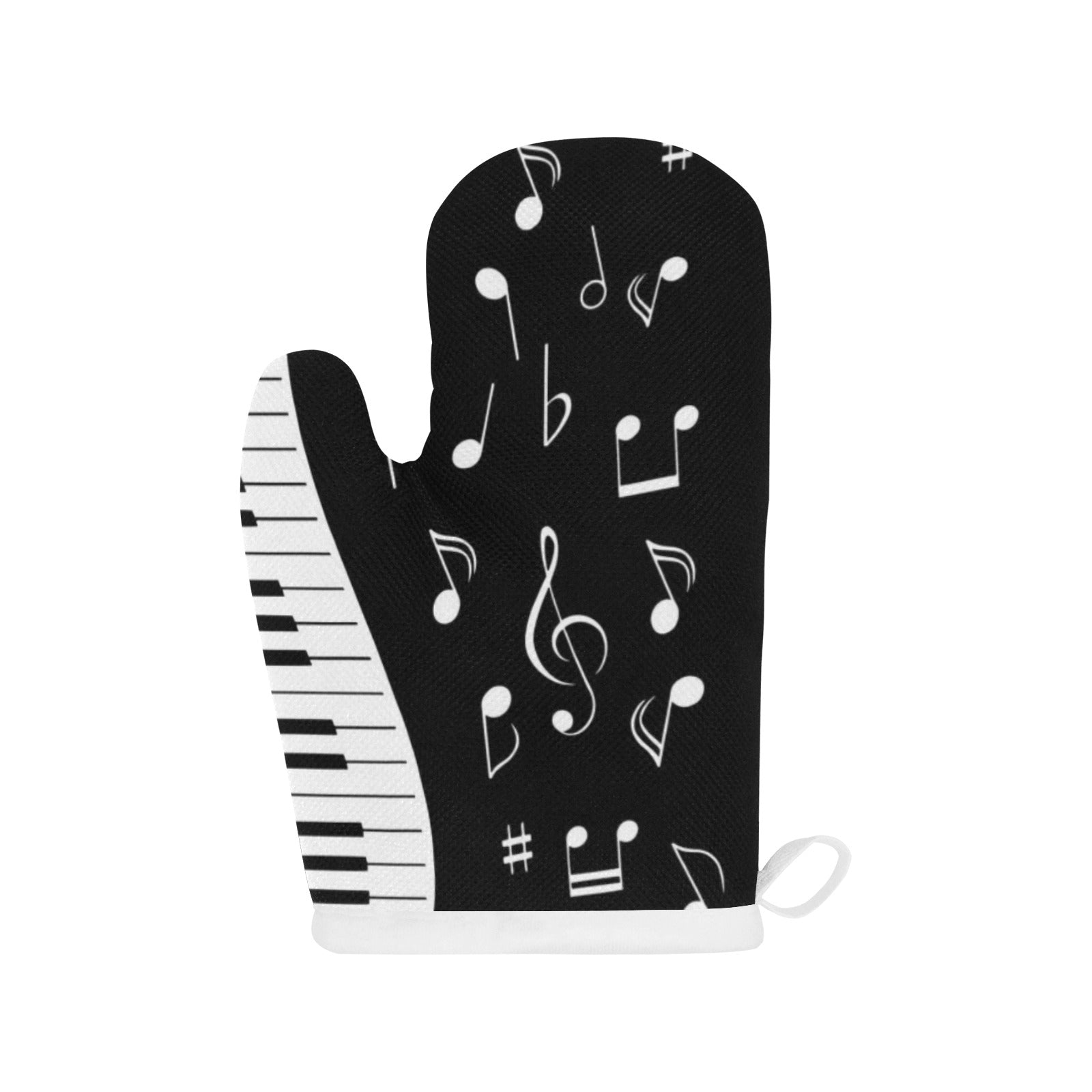 Piano Music Notes Oven Mitt