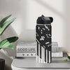 Piano & Music Insulated Bottle With Straw Lid