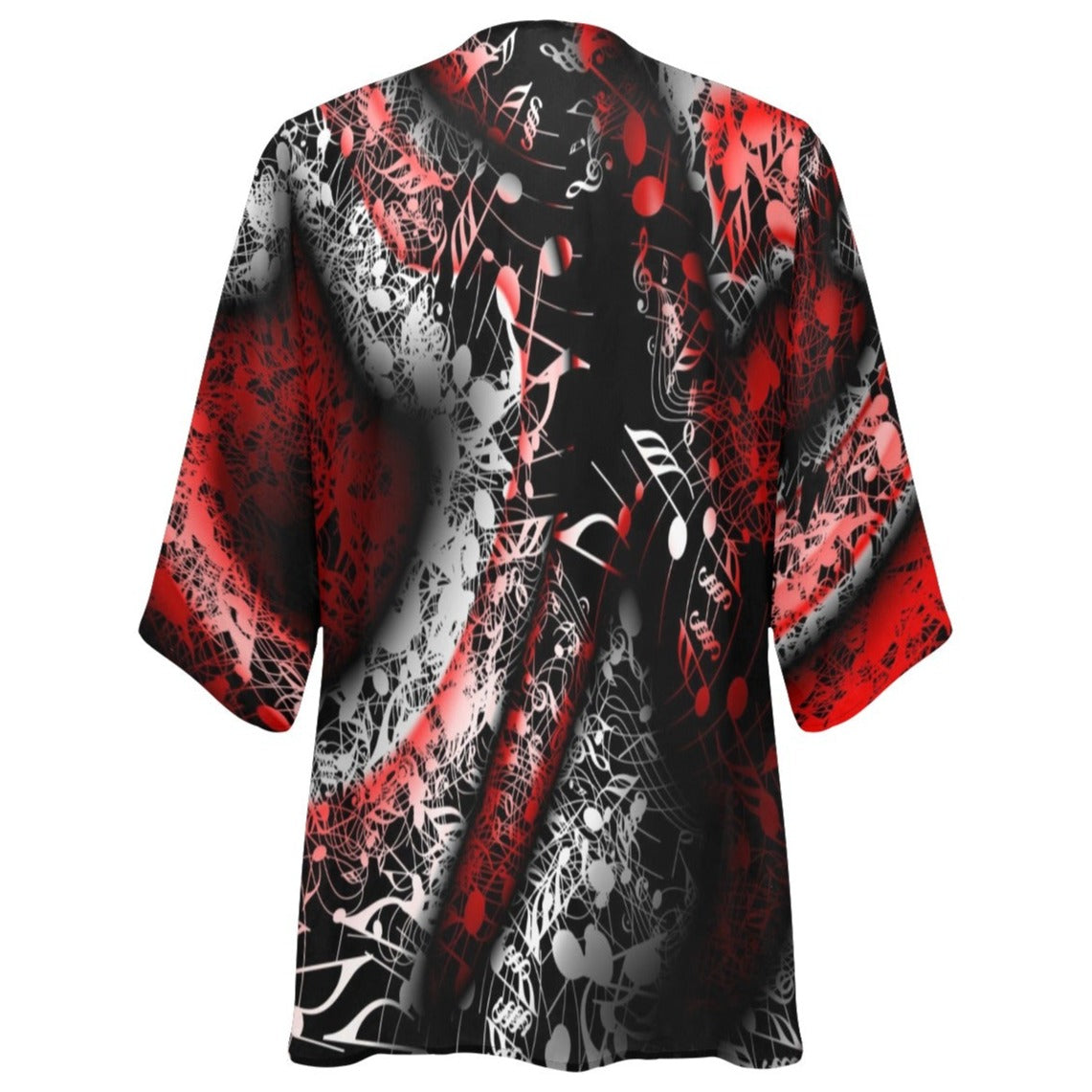 Music Seamless Chiffon Kimono