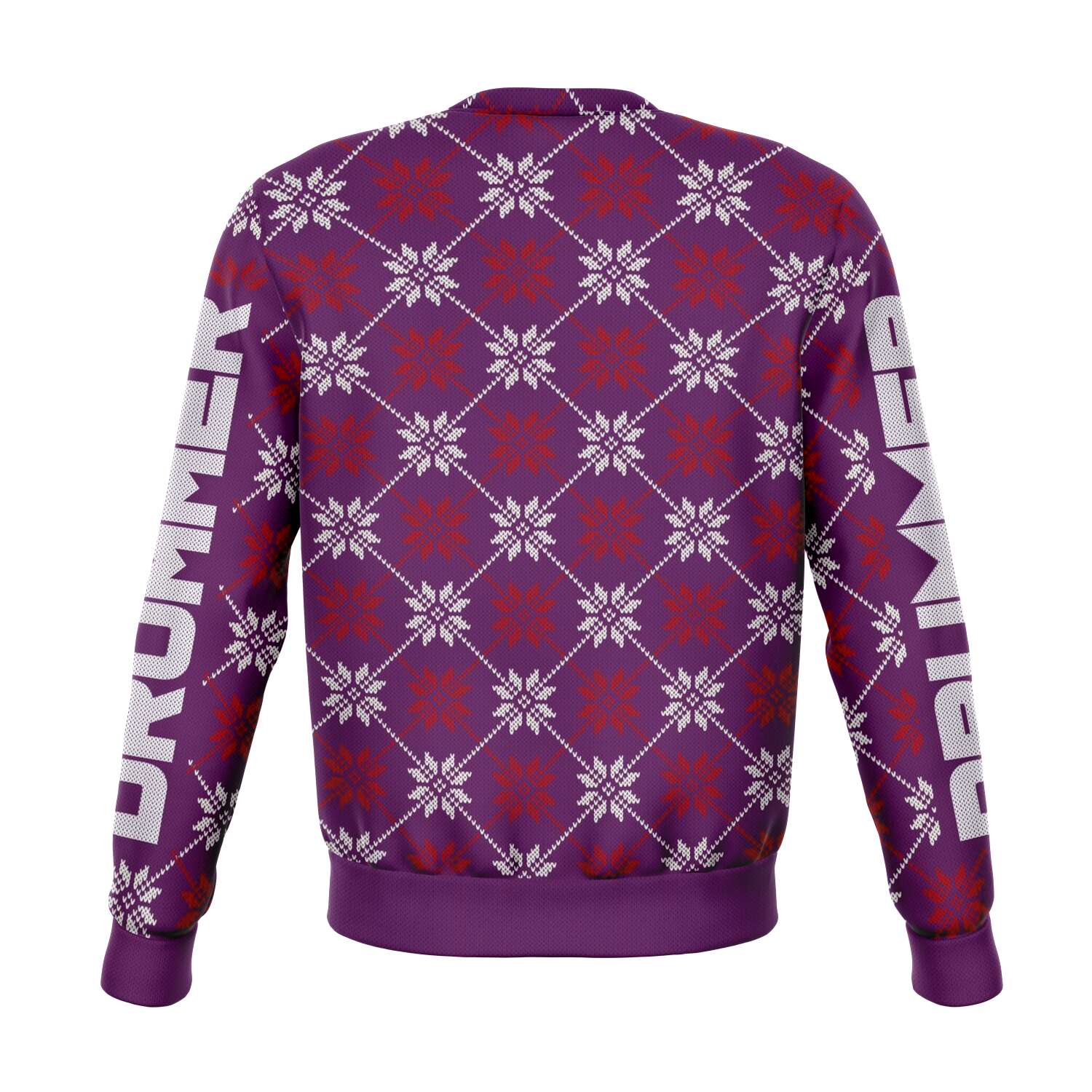 Drummer Christmas Purple Sweatshirt