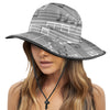 Gray Music Scores Wide Brim Bucket Hat