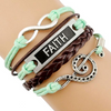 Free - Music Leather Wrap Bracelet