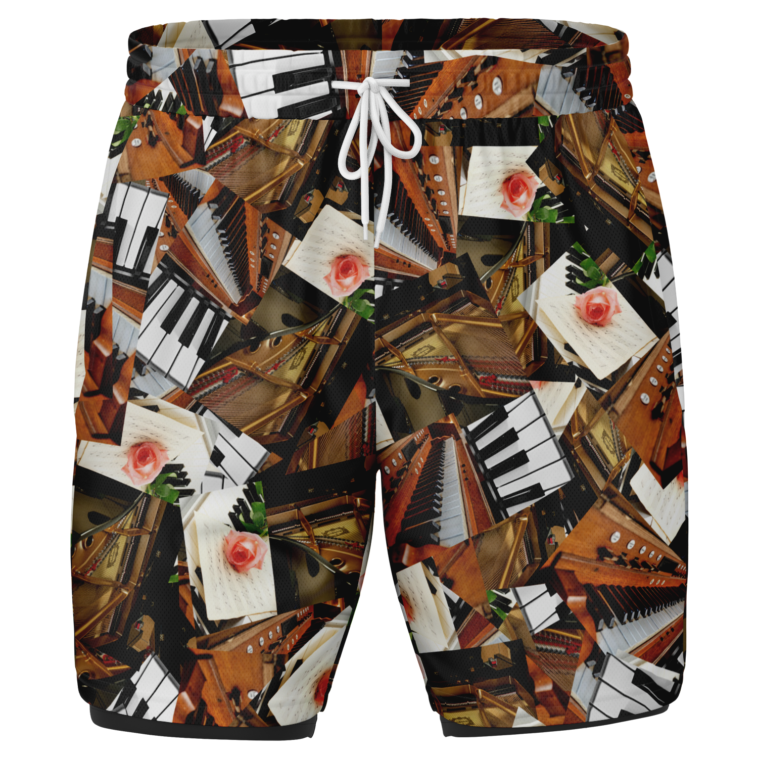 Piano Music Sheet 2-In-1 Shorts