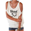 Blessed for 50 years Cold Shoulder Top