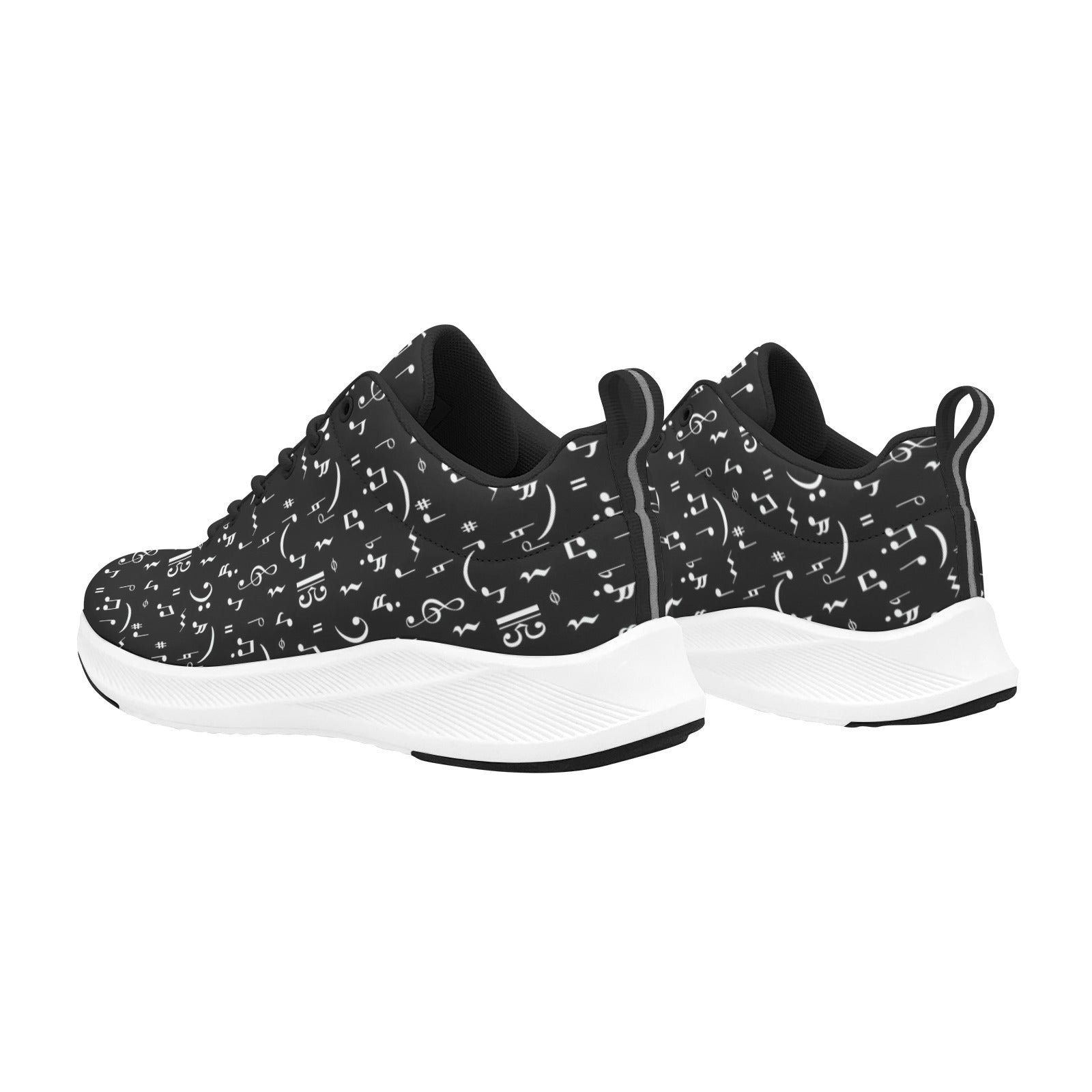 Black Music Notes Women's Alpha Running Shoes