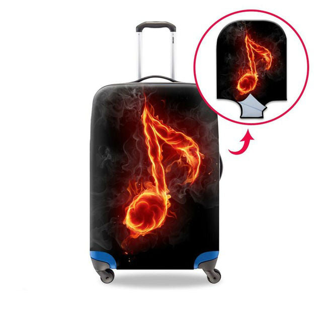 Music Stretch Luggage cover
