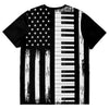 Piano American Flag T-Shirt