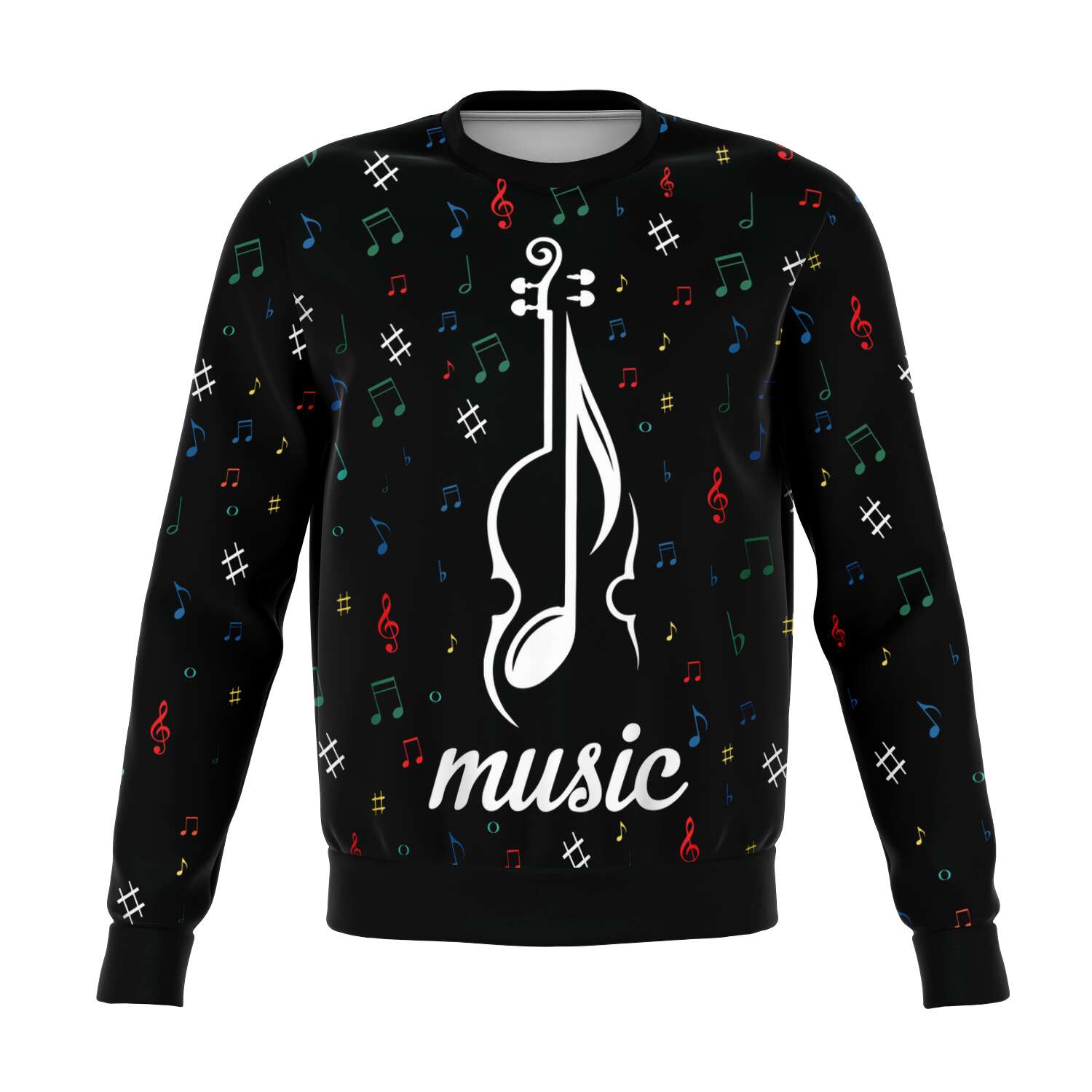 Violin Black Sweatshirt
