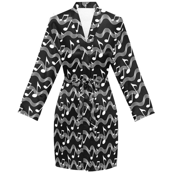 Music Notes Night Robe - Artistic Pod