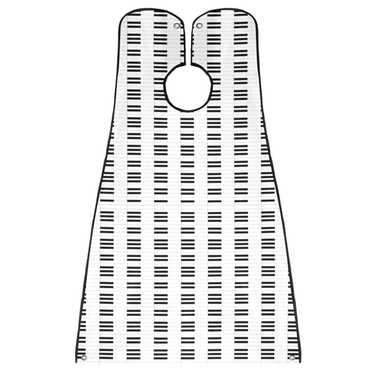Piano Keys White Shaving Apron