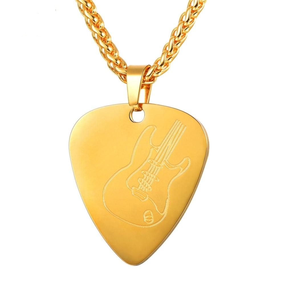 Guitar Pick Pendant Necklace