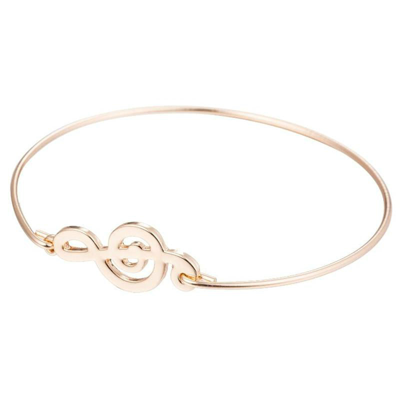 Treble Clef Bangle