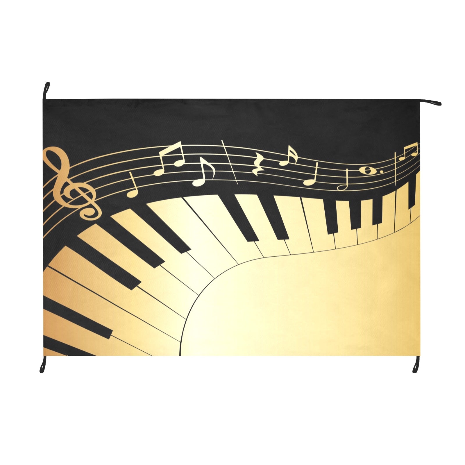 Piano Musical Waterproof Picnic Mat