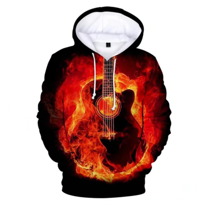 Music Guitar 3D Hoodie