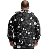 Vinyl Pattern Plus-Size Zip Hoodie