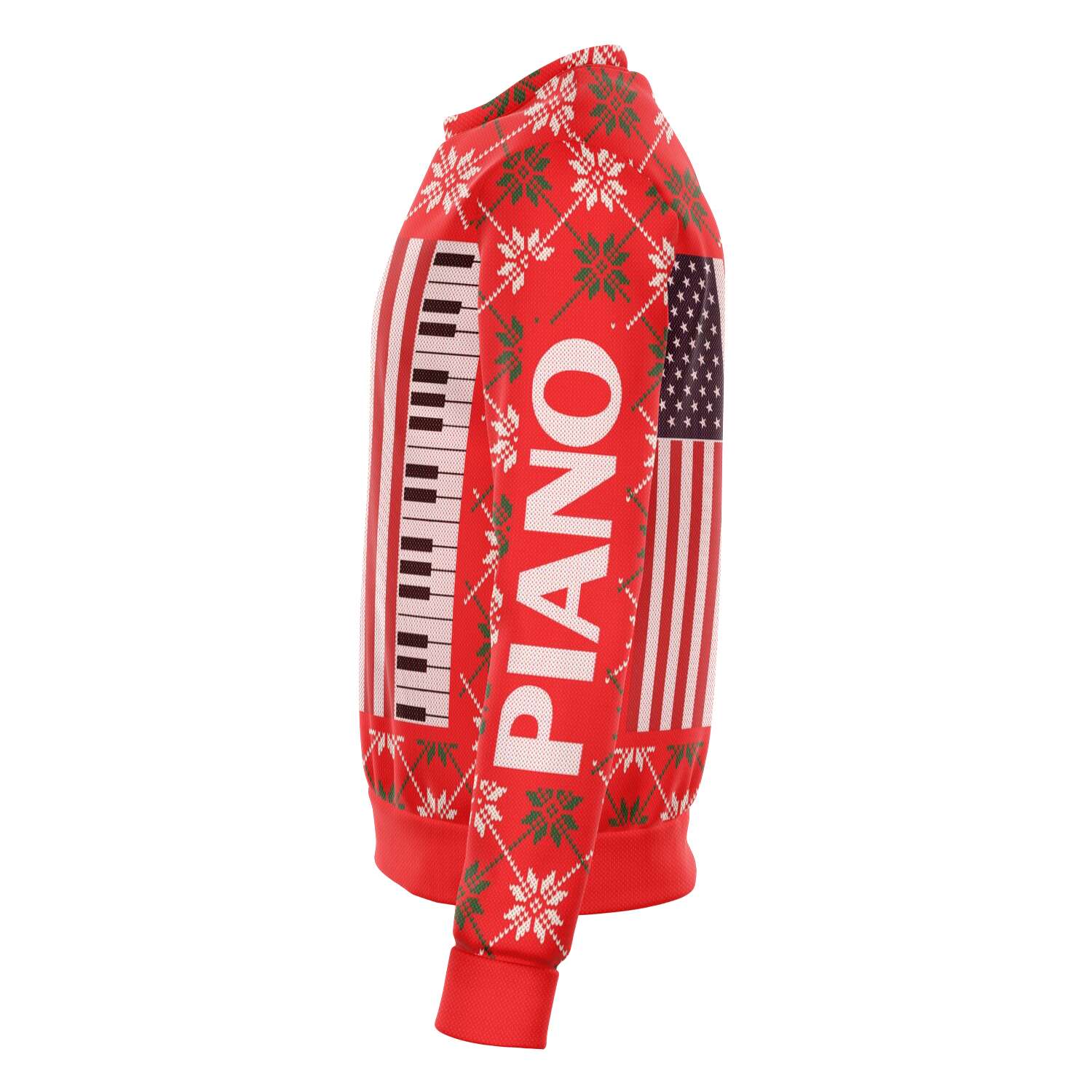 Piano Christmas Red Sweatshirt