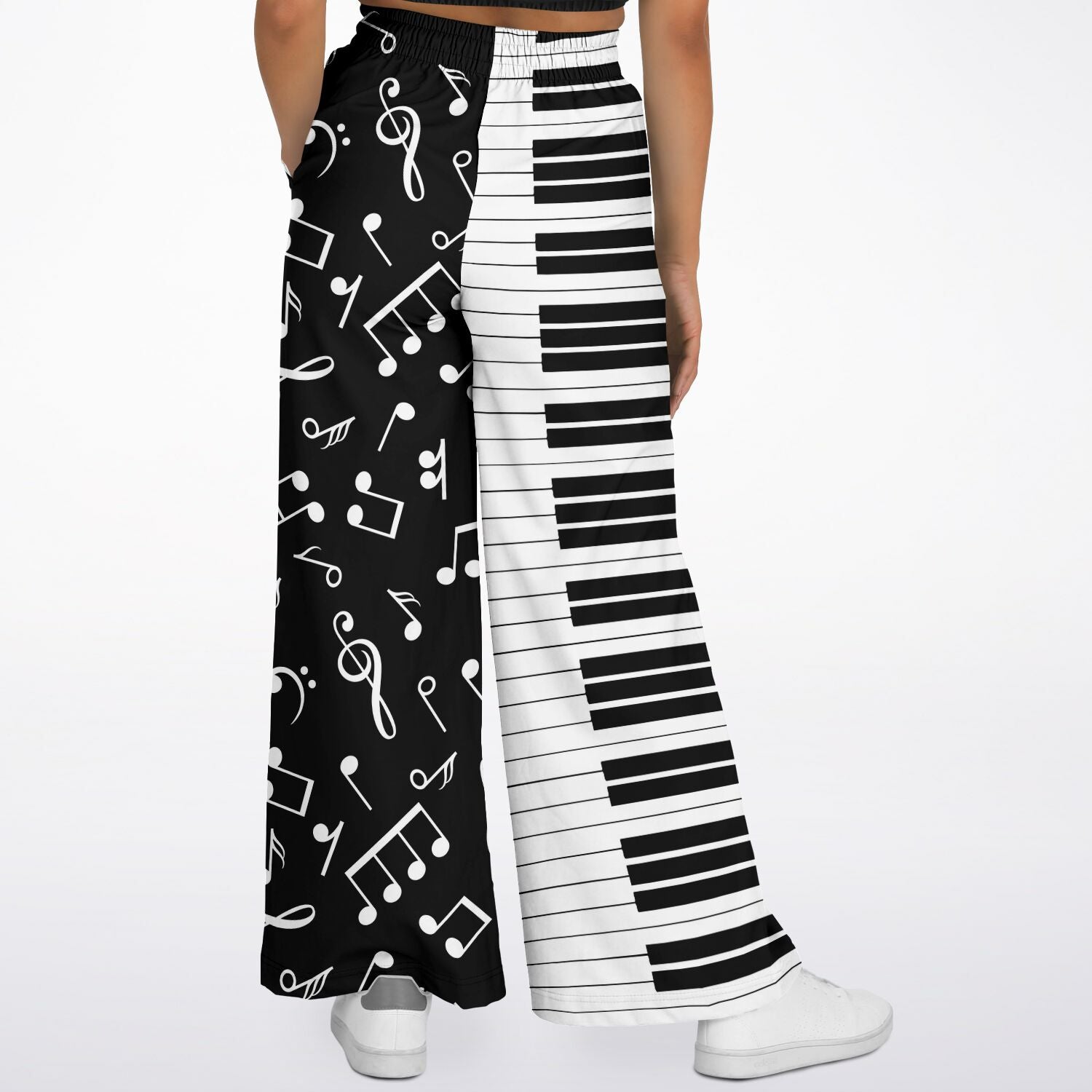 Music Piano Keys Flare Jogger