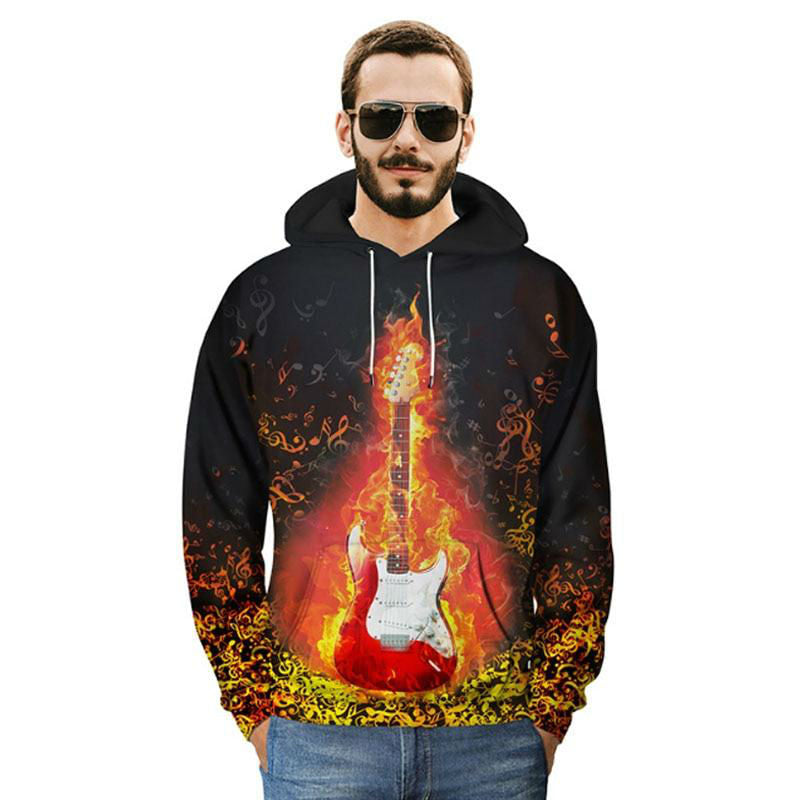 Music Guitar Print 3D Hoodies